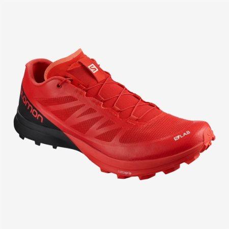 Salomon S/LAB SENSE 7 SG Mens Trail Running Shoes Red UK ZDXA